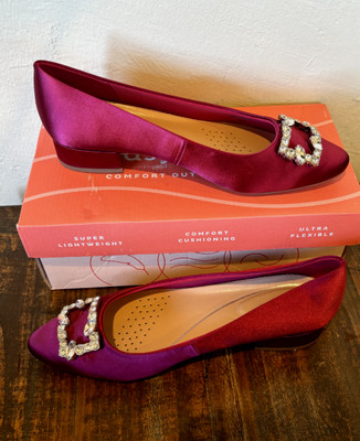 Easy Spirit Womens Carisma 2 Dark Red Pumps Shoes 7.5