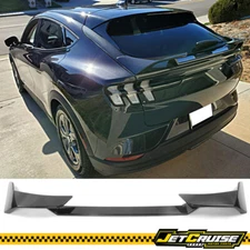 Fits 21-25 Ford Mustang Mach-E Gloss Black MID Rear Trunk Spoiler Wing ABS 3PCS