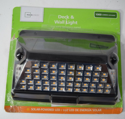 Solar Powered Motion Sensor Light Outdoor 52 LED Security Wall Light 1000 Lumen 