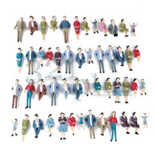 50 Stk. Modellbau Figuren 1:32 Diorama Figuren Menschen Fhrgäste Spur 1 Zubehör