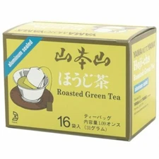 Japanese Yamamotoyama Hojicha Roasted Green Tea Bags (16 Bags) Aluminum Sealed