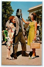 c1910's Universal Studio 7 Foot Frankenstein Haunts California CA Postcard