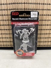 D D Nolzur s Marvelous Unpainted Miniatures: Half-Orc Barbarian Dungeons Dragons
