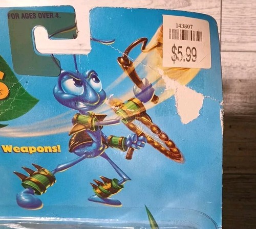 Vintage 1998 Disney Pixar A Bugs Life Warrior Flick Toy Action Figures NEW!! - Picture 7 of 7