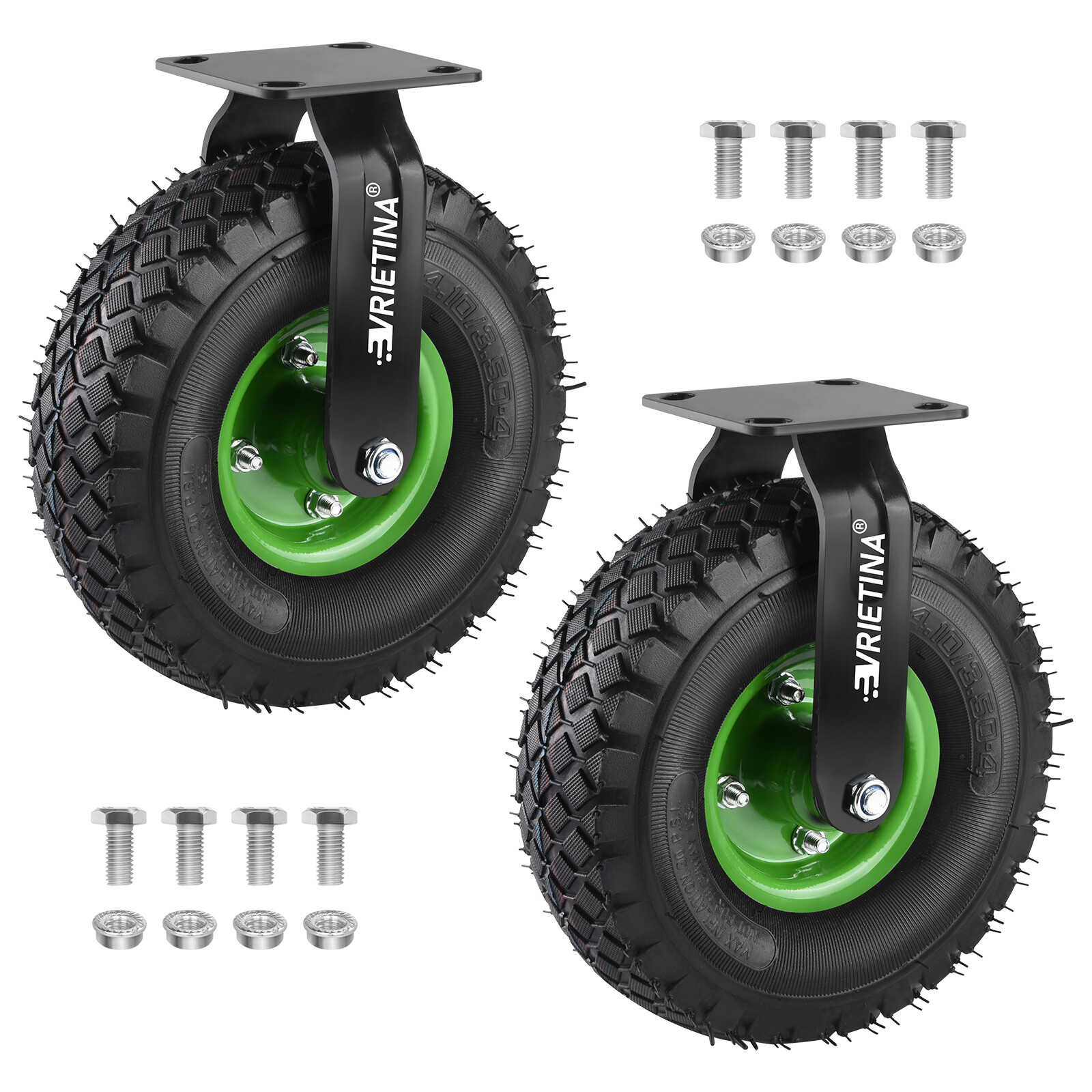 2X 4X Ersatz Rad Luftreifen Ø250mm Bollerwagen Schubkarren Sackkarren Rad Reifen