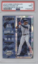 RONALD ACUNA JR 2018 Chronicles Contender Optic BLUE ICE PSA 9 /149