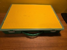 vintage Green storage storage case with Lego compatible in good condition