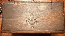 1889 Antique Sewing Box Wood Old Vintage Machine With Accessory Accessories