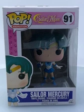 Funko POP! Animation Sailor Moon Sailor Mercury #91 Vinyl Figure DAMAGED BOX