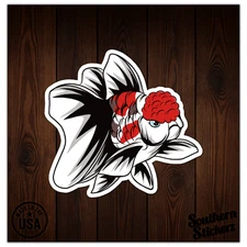 Goldfish Aquarium - Vinyl Decal Sticker - Car Window Laptop - ebn8185