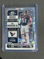 2023 Contenders Optic Will Anderson Jr Cracked Ice Rookie Ticket /22