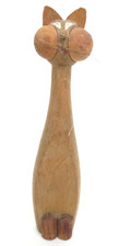 1960s Danish Stylised Wood Figure of a Cat in the Style of Kay Bojesen