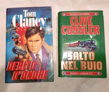  Clive Cussler Salto Nel Buio + Tom Clancy Debito D'onore Come Nuovi