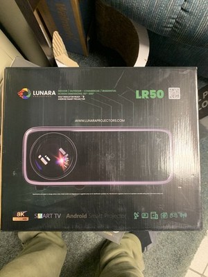Lunara Lr50 8k 3D Smart Projector ,Titan 72 Screen, Bravius Atmos Series 11 New