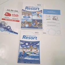 Wii Sports Resort Case and Manual Only  NO DISC EUC Very Clean