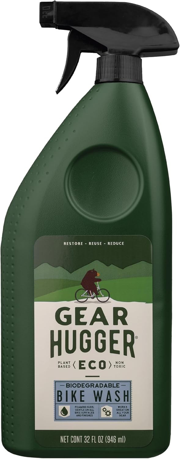 Gear Hugger Bike Wash Spray 32oz Eco-Friendly Cleaner for All Bikes