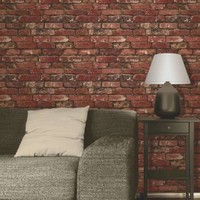 Rustikale Ziegeloptik Vliestapete 10M Rot Fine Decor FD31285 Neu
