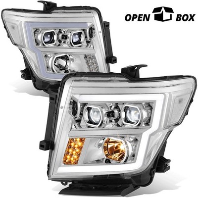 [OPEN-BOX]LED DRL Projector Headlight Headlamps for Nissan Titan XD 2016-2024