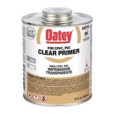 Oatey 30753 Clear Primer for CPVC/PVC Pipe  Fittings 32 oz.