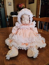 Theresa Hailey Memory Lane Museum Porcelain Baby Doll Soft Body Newborn Size