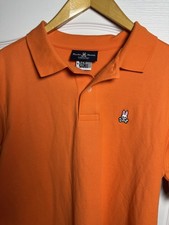 Psycho Bunny Classic Polo Orange Men s Size 6 Large Pima Cotton