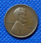 1917-D LINCOLN WHEAT CENT/ XF condition coin/#1007
