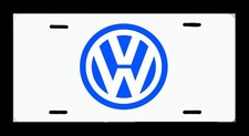 Aluminum White Plate Tag 6 X 12 Made In Usa For Vw Volkswagen
