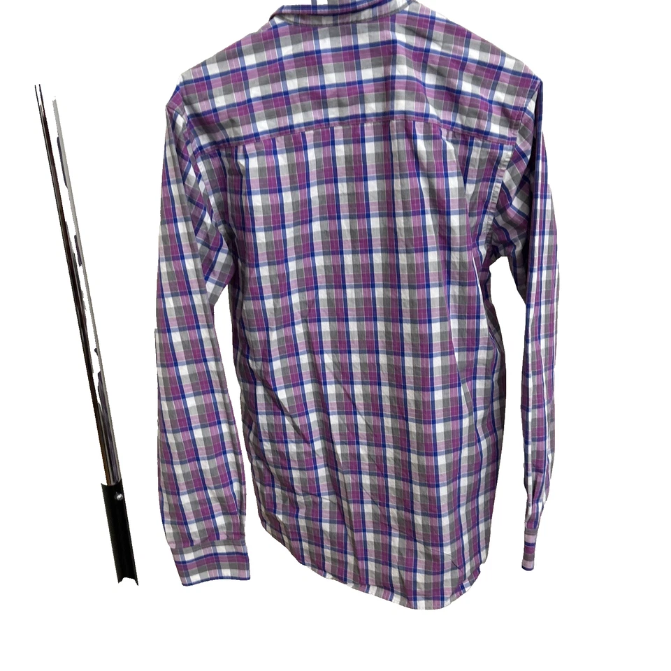 🔥Cutter & Buck Mens Long Sleeve Plaid Button Down Shirt Size Medium Easy Care🔥 - Image 3 of 4