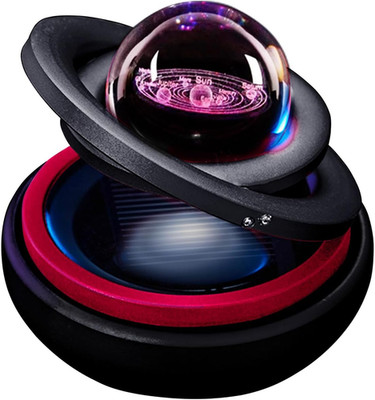 Solar Car Air Freshener Smart Auto Rotating Planet Perfume Aromatherapy Cologne