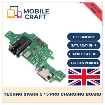 Für Tecno Spark 5 / 5 Pro Ladebuchse Dock Connector Flex Board Ersatz UK