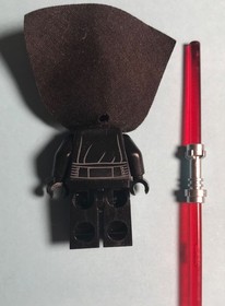 LEGO Star Wars Darth Maul Minifigure sw0323 Horns & Cape, Plain Legs - Set 7961