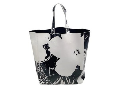 Calvin Klein 205W39NYC X Andy Warhol Foundation Pop Art Floral Leather Tote Bag