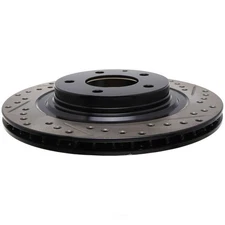 Disc Brake Rotor-Sport Cross-Drilled and Slotted Stoptech 127.45052L