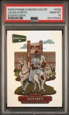 2020 Panini Chronicles Draft Picks SSP Jalen Hurts RC Downtown - PSA 10 RARE
