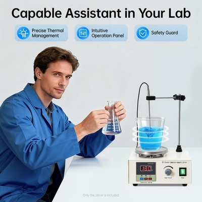 Magnetic Stirrer 2000ml 85-2 Digital Lab Mixer w/ Heater US Plug 120v