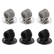 6Pcs Pen Holder Clip, Metal Single Loop Pen Clip Holder Self Adhesive, 2 Color