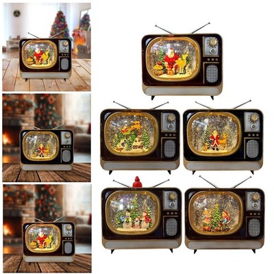 Glitzernde Weihnachts Spieluhr Weihnachtslaterne TV Design USB Powered Romantisch