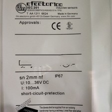 One New IFM IEC201 Inductive Sensor Fast Ship