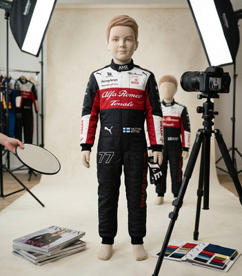 Kids Alfa Romeo Go Kart Racing Suit F1 Style Kart racing Suit Boys Suit