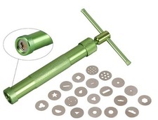 Stainless Steel extruder for crafts / baking plus 2 sets of letter stamps