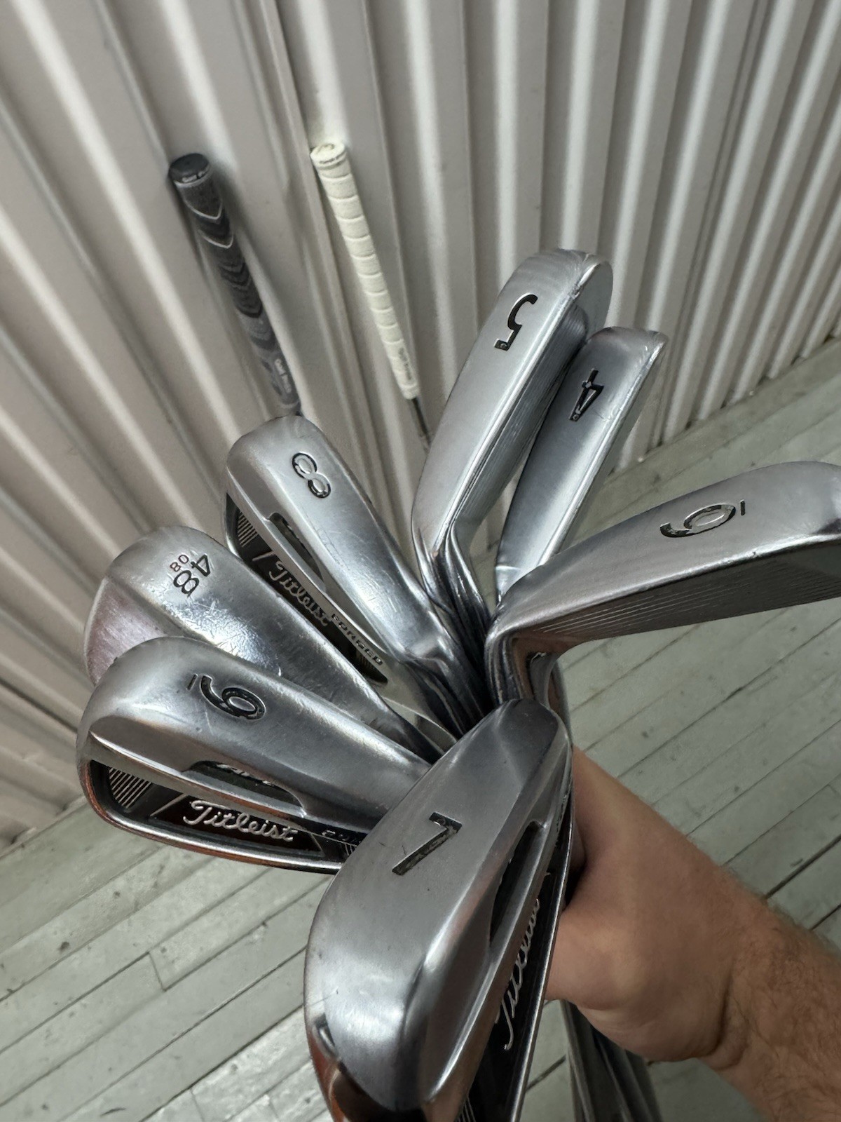 Titleist AP2 712 Irons 4-9 Right Hand Stiff Flex with Vokey Wedge