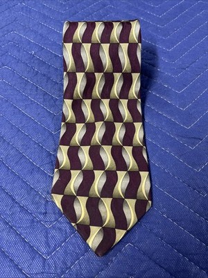 Studio Z Neck Tie 100% Silk Purple Gray