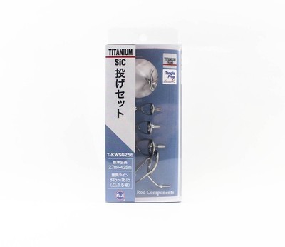 Fuji T-KWSG 256 Rod Guide SIC Titanium Frame Set (8808)