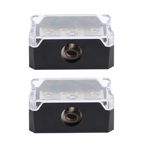 New 7*4.5*2.9cm 2Pcs Car Audio Power Distribution Block 0/2/4 Gauge Input - Picture 6 of 15