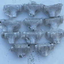 Polypipe 112mm White Gutter Running Outlet Half Round RR105W X11 Job Lot