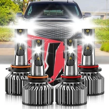 For GMC Yukon 1992-2006 Front LED Headlight Kit High Low Beam Bulb Super Bright