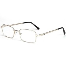 New Real Glass Lens Reading Men Women Square Full Frame Presbyopic Anti Scratch.