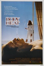 1981 Promo Film Poster Print "Body Heat" William Hurt Kathleen Turner Wall Decor