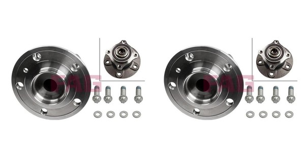 FAG 2X Radnabe Radlagersatz Hinten FüR Mercedes A-Klasse B-Klasse W169 W245-image