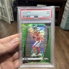 2024 Panini Prizm Bo Nix Neon Green Pulsar Rookie #309 PSA 9 Denver Broncos